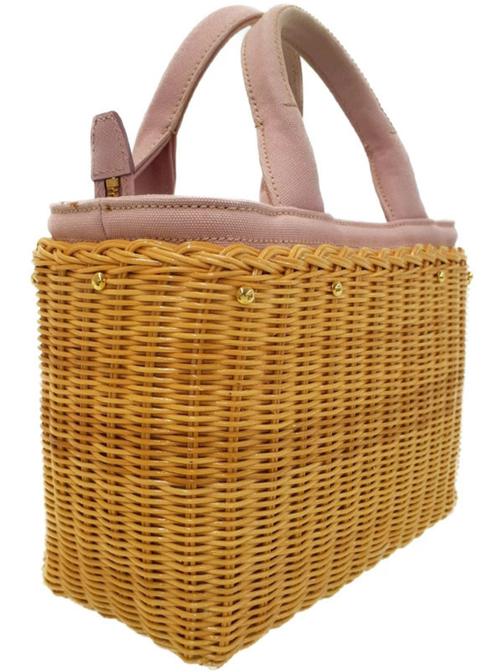 Prada Basket Wicker Bag Handbag